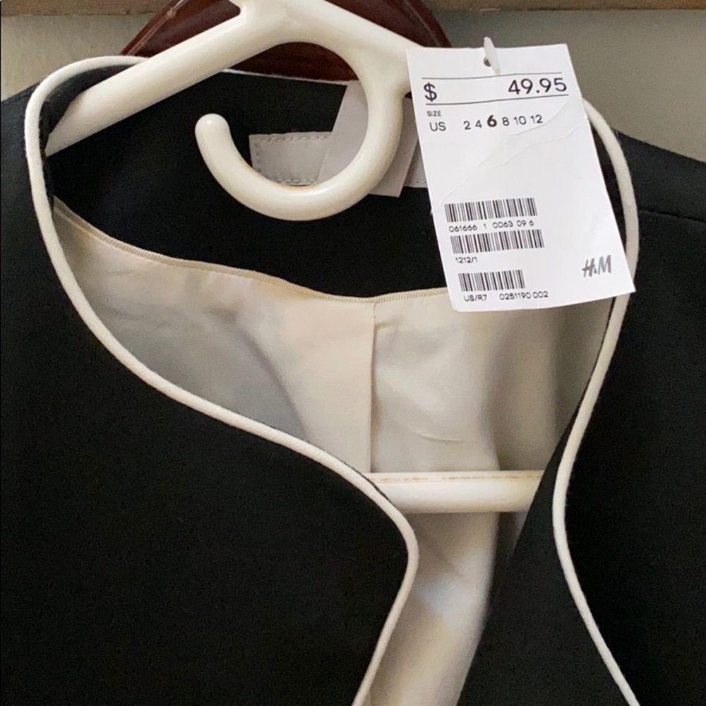 NWT H&M CONTRAST STITCH BLAZER JACKET - Picture 5 of 8